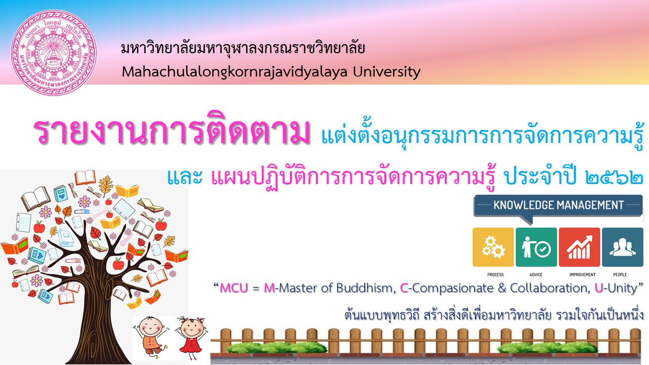 รายงานการติดตาม แต่งตั้งอนุกรรมการการจัดการความรู้ และแผนปฏิบัติการการจัดการความรู้